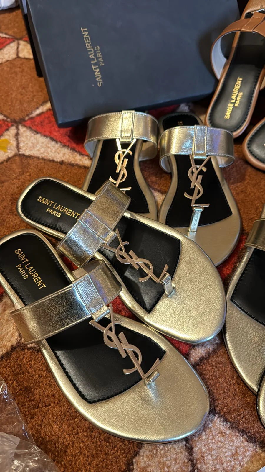 YSL Flat Sandals