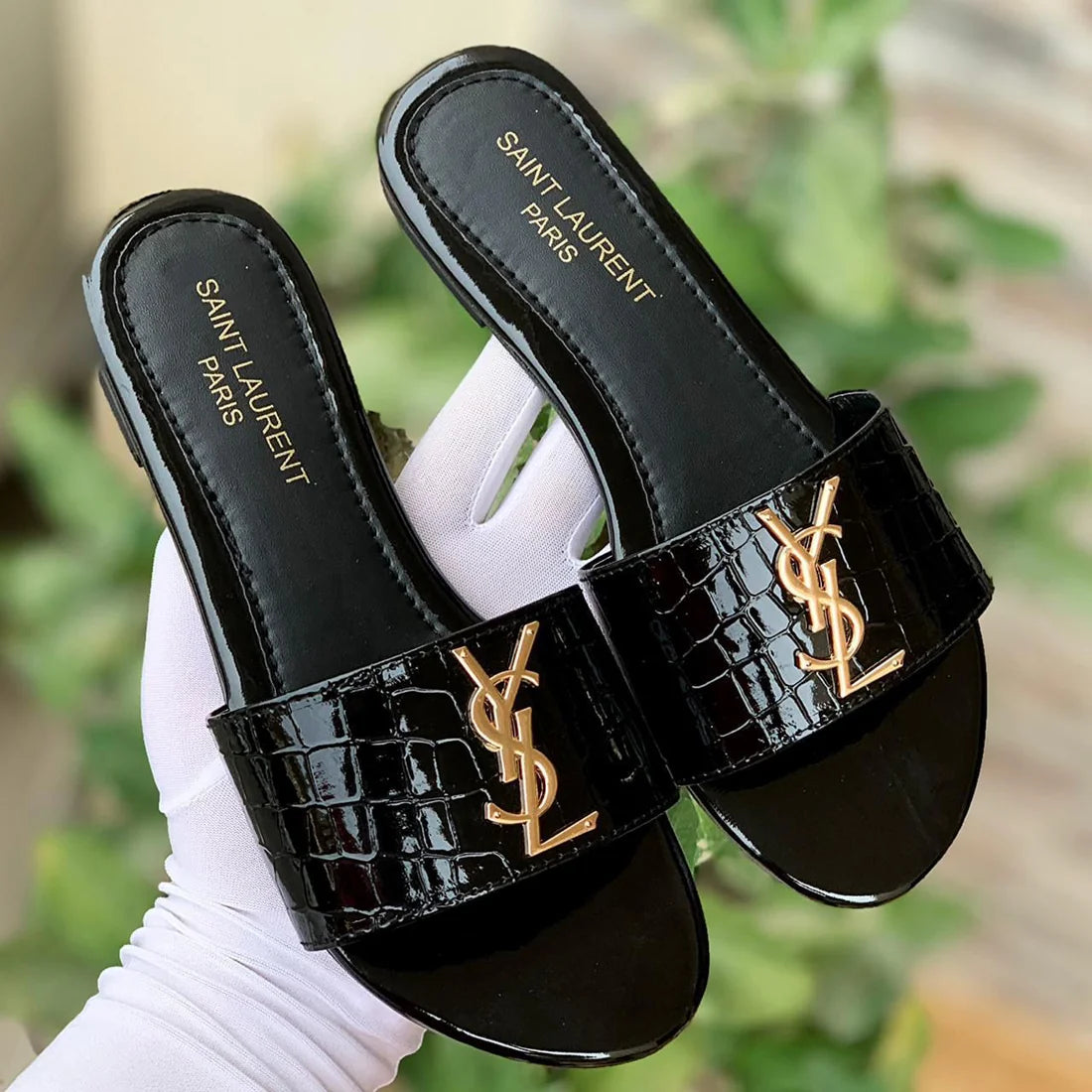 YSL Flat Sandals