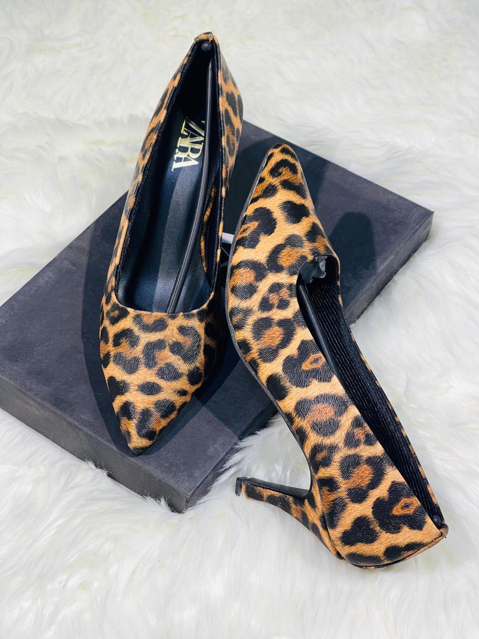 Zara Cheetah Pointed Toe Pump